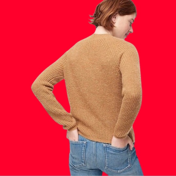J Crew Heather Acorn color Ribbed sweater - Picture 4 of 9